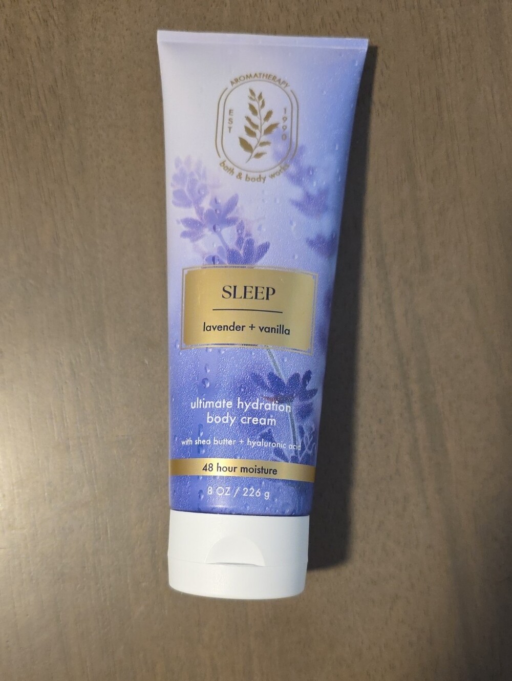 Bath & Body Works Lavender + Vanilla Sleep Body Cream - Purple & White